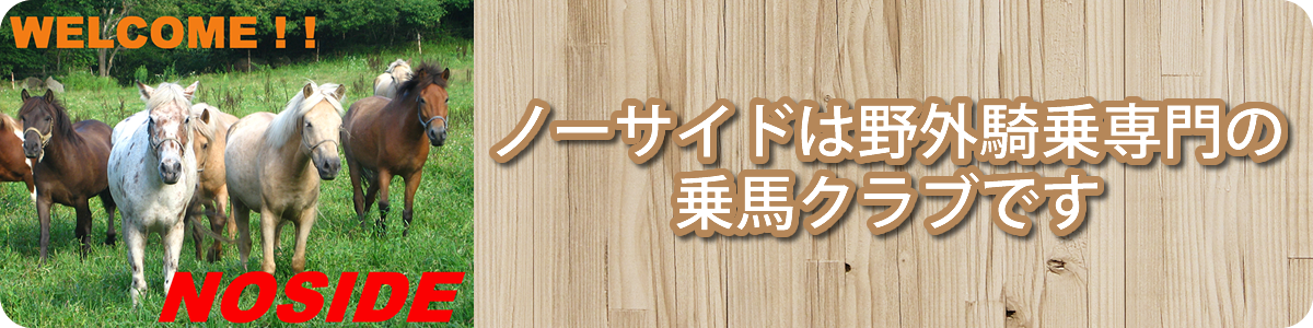 ノーサイドは野外騎乗専門の乗馬クラブです